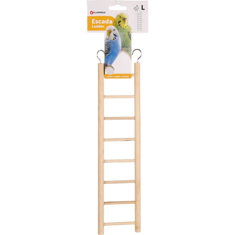 Σκάλα για Παπαγάλους Flamingo Escada Ladder Light brown 8 Steps 8x1,2x34,5cm Πουλιά Σκάλα για Παπαγάλους Flamingo Escada Ladder Light brown 8 Steps 8x1,2x34,5cm Πουλιά