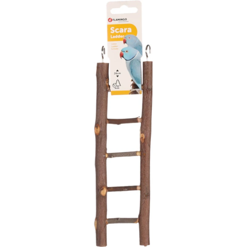 Σκάλα για Παπαγάλους Flamingo Scara Ladder 5 Steps 8x1,5x26cm Πουλιά Σκάλα για Παπαγάλους Flamingo Scara Ladder 5 Steps 8x1,5x26cm Πουλιά