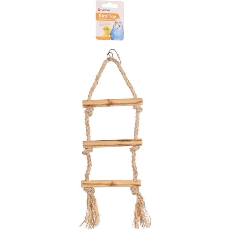 Σκάλα για Πτηνά Flamingo BBQ Ladder Cord Light Brown 12,5x1,5x40cm Πουλιά Σκάλα για Πτηνά Flamingo BBQ Ladder Cord Light Brown 12,5x1,5x40cm Πουλιά