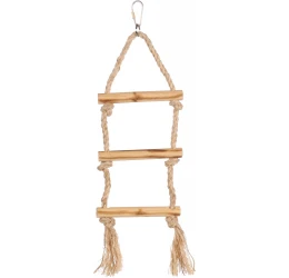 Σκάλα για Πτηνά Flamingo BBQ Ladder Cord Light Brown 12,5x1,5x40cm