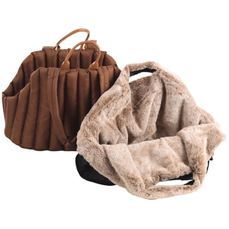 Τσάντα Μεταφοράς Σκύλου και Γάτας Flamingo Tuke 49x30x32cm Καφέ Σκύλοι