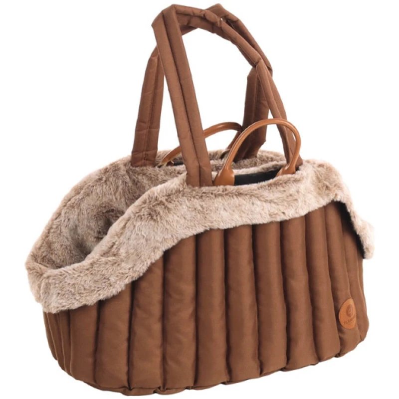 Τσάντα Μεταφοράς Σκύλου και Γάτας Flamingo Tuke 49x30x32cm Καφέ Σκύλοι