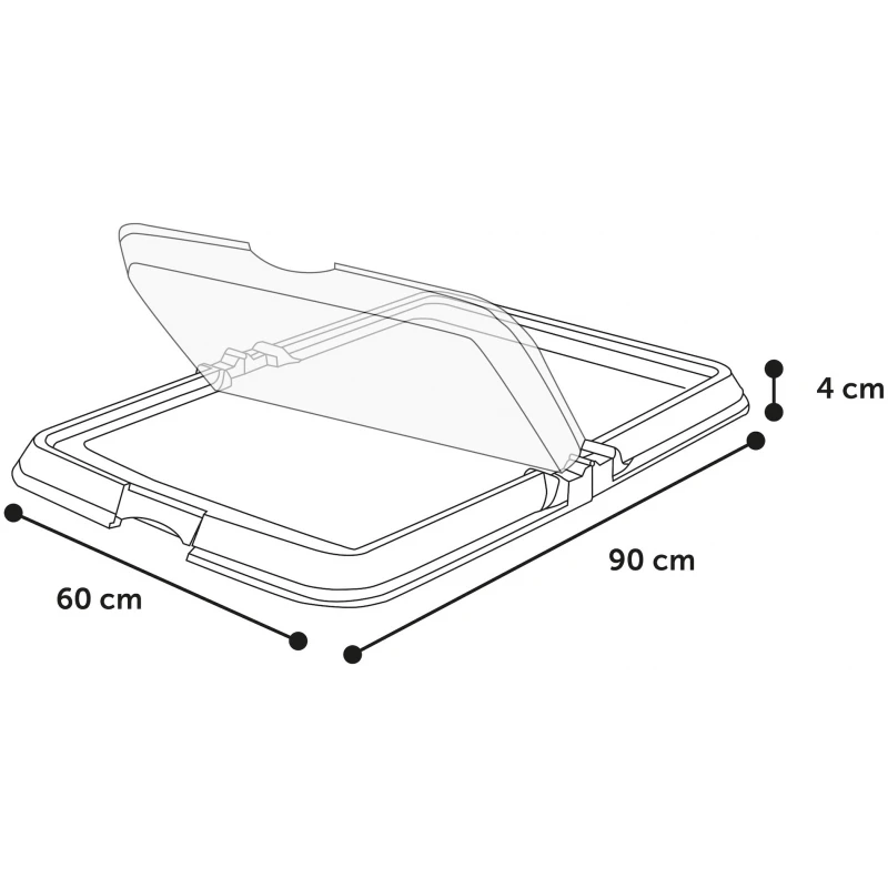 Βάση Συγκράτησης για Πάνες Εκπαίδευσης Fifi με 5 Πάνες 90x60cm Γκρι Σκύλοι Βάση Συγκράτησης για Πάνες Εκπαίδευσης Fifi με 5 Πάνες 90x60cm Γκρι Σκύλοι