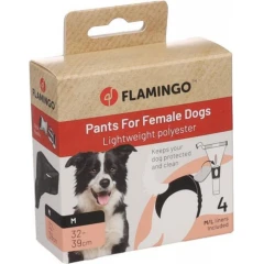 Βρακάκι Περιόδου Σκύλου Flamingo Μαύρο Medium 32-39cm Βρακάκι Περιόδου Σκύλου Flamingo Μαύρο Medium 32-39cm