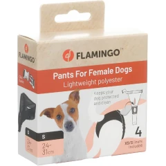 Βρακάκι Περιόδου Σκύλου Flamingo Μαύρο Small 24-31cm Βρακάκι Περιόδου Σκύλου Flamingo Μαύρο Small 24-31cm