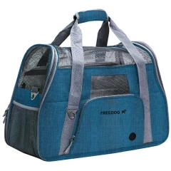 Τσάντα Μεταφοράς Σκύλου ή Γάτας Freedog Crossworld 51x23x35cm Μπλε