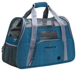 Τσάντα Μεταφοράς Σκύλου ή Γάτας Freedog Crossworld 51x23x35cm Μπλε Τσάντα Μεταφοράς Σκύλου ή Γάτας Freedog Crossworld 51x23x35cm Μπλε