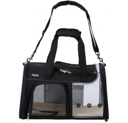 Τσάντα Μεταφοράς Σκύλου ή Γάτας Freedog JFK Transparent 49x29x29cm Μαύρη Τσάντα Μεταφοράς Σκύλου ή Γάτας Freedog JFK Transparent 49x29x29cm Μαύρη