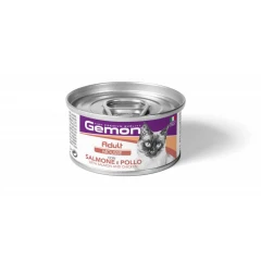 Υγρή Τροφή Γάτας Gemon Cat Mousse Adult Σολομός & Κοτόπουλο 85gr Υγρή Τροφή Γάτας Gemon Cat Mousse Adult Σολομός & Κοτόπουλο 85gr
