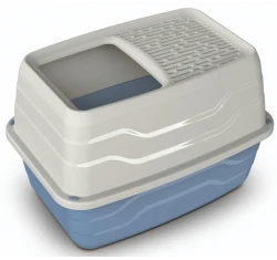 Κλειστή τουαλέτα γάτας Georplast Salto 56x40x38hcm Γαλάζιο Κλειστή τουαλέτα γάτας Georplast Salto 56x40x38hcm Γαλάζιο