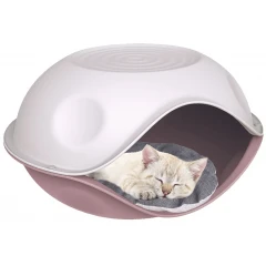 Σπίτι Κρεβάτι Γάτας Duck με Μαξιλάρι της Georplast  57x48x32cm Ροζ Σπίτι Κρεβάτι Γάτας Duck με Μαξιλάρι της Georplast  57x48x32cm Ροζ