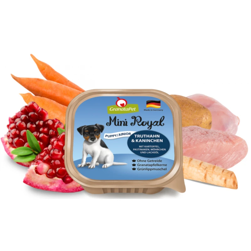 Granatapet Mini Royal Puppy 150gr με Γαλοπούλα και Κουνέλι ΣΚΥΛΟΙ