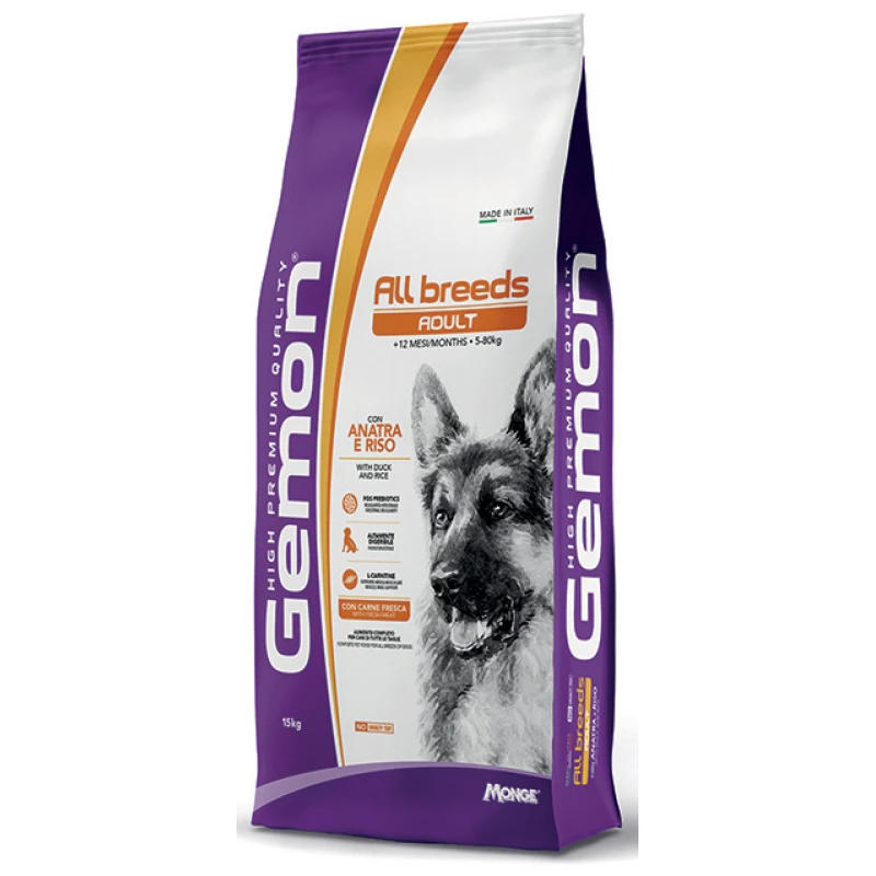 Gemon All Breeds Adult Duck & Rice 15kg Σκύλοι