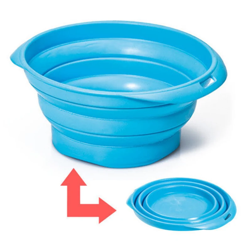 Πιάτο Σιλικόνης Ταξιδίου Georplast Squeeze Big 16,5x14,5x7,5cm 700ml Γαλάζιο Σκύλοι Πιάτο Σιλικόνης Ταξιδίου Georplast Squeeze Big 16,5x14,5x7,5cm 700ml Γαλάζιο Σκύλοι