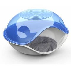 Σπίτι Κρεβάτι Γάτας Georplast Duck Διάφανο με Μαξιλάρι 57x48x32cm Μπλε Σπίτι Κρεβάτι Γάτας Georplast Duck Διάφανο με Μαξιλάρι 57x48x32cm Μπλε