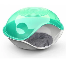 Σπίτι Κρεβάτι Γάτας Georplast Duck Διάφανο με Μαξιλάρι 57x48x32cm Πράσινο Σπίτι Κρεβάτι Γάτας Georplast Duck Διάφανο με Μαξιλάρι 57x48x32cm Πράσινο