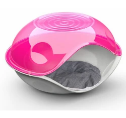 Σπίτι Κρεβάτι Γάτας Georplast Duck Διάφανο με Μαξιλάρι 57x48x32cm Ροζ Σπίτι Κρεβάτι Γάτας Georplast Duck Διάφανο με Μαξιλάρι 57x48x32cm Ροζ