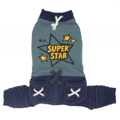 Φούτερ Σκύλου Glee Jumpsuit Denim 2XLarge 45cm Μπλε Φούτερ Σκύλου Glee Jumpsuit Denim 2XLarge 45cm Μπλε