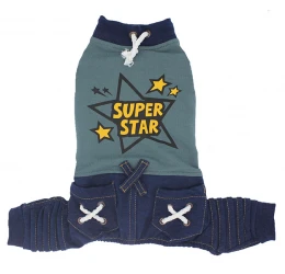 Φούτερ Σκύλου Glee Jumpsuit Denim Small 25cm Μπλε Φούτερ Σκύλου Glee Jumpsuit Denim Small 25cm Μπλε