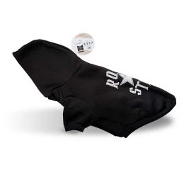 Φούτερ Σκύλου με κουκούλα Glee Rock Star 35cm Μαύρο Φούτερ Σκύλου με κουκούλα Glee Rock Star 35cm Μαύρο