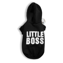 Φούτερ Σκύλου με κουκούλα Glee Little Boss 65cm Μαύρο Φούτερ Σκύλου με κουκούλα Glee Little Boss 65cm Μαύρο
