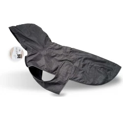 Αδιάβροχο Μπουφάν Σκύλου με κουκούλα Glee 40cm Γκρι