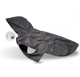 Αδιάβροχο Μπουφάν Σκύλου με κουκούλα Glee 40cm Γκρι