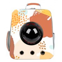 Τσάντα Μεταφοράς Σκύλου ή Γάτας  - Σακίδιο Πλάτης Glee Astronaut Paint Brown 35x26x40cm