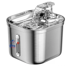 Αυτόματη Ποτίστρα Σιντριβάνι Ανοξείδωτο για Σκύλους & Γάτες Glee Kastalia Inox 2,2L