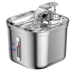 Αυτόματη Ποτίστρα Σιντριβάνι Ανοξείδωτο για Σκύλους & Γάτες Glee Kastalia Inox 2,2L