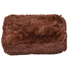 Στρώμα Σκύλου Glee Woolly L 97x68x18cm Σκούρο Καφέ