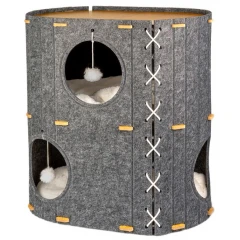 Glee Φωλιά Γάτας από Τσόχα Cozy 60x40x60cm Μαύρο Glee Φωλιά Γάτας από Τσόχα Cozy 60x40x60cm Μαύρο