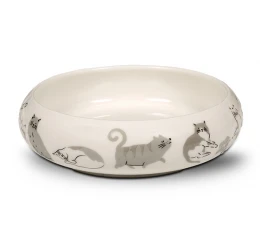 Glee Κεραμικό Μπολ Γάτας Naughty Γκρι S 250ml Glee Κεραμικό Μπολ Γάτας Naughty Γκρι S 250ml