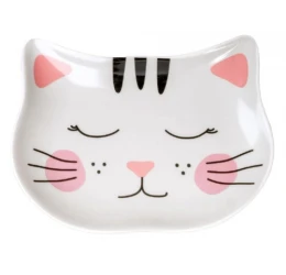 Glee Κεραμικό Μπολ Γάτας Purrr Λευκό / Ροζ One Size Glee Κεραμικό Μπολ Γάτας Purrr Λευκό / Ροζ One Size