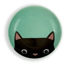 Glee Κεραμικό Μπολ Γάτας Snoop Μέντα / Γκρι One Size Glee Κεραμικό Μπολ Γάτας Snoop Μέντα / Γκρι One Size