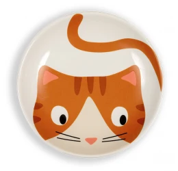 Glee Κεραμικό Μπολ Γάτας Wiggle Γκρι / Πορτοκαλί One Size Glee Κεραμικό Μπολ Γάτας Wiggle Γκρι / Πορτοκαλί One Size