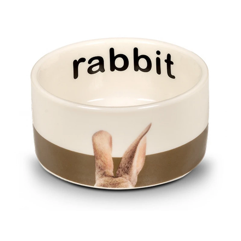 Glee Κεραμικό Μπολ για Τρωκτικά Bunny Καφέ / Λευκό One Size 160ml Μικρά Ζώα - Κουνέλια Glee Κεραμικό Μπολ για Τρωκτικά Bunny Καφέ / Λευκό One Size 160ml Μικρά Ζώα - Κουνέλια