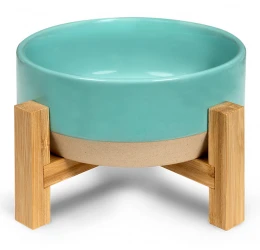 Glee Κεραμικό Μπολ Σκύλου & Γάτας με Βάση Forest Πράσινο / Ροζ M 800ml Glee Κεραμικό Μπολ Σκύλου & Γάτας με Βάση Forest Πράσινο / Ροζ M 800ml