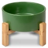 Glee Κεραμικό Μπολ Σκύλου & Γάτας με Βάση Luxury Πράσινο S 400ml Glee Κεραμικό Μπολ Σκύλου & Γάτας με Βάση Luxury Πράσινο S 400ml