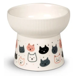 Glee Κεραμικό Μπολ Σκύλου & Γάτας Υπερυψωμένο Muzzles Γκρι S 250ml Glee Κεραμικό Μπολ Σκύλου & Γάτας Υπερυψωμένο Muzzles Γκρι S 250ml