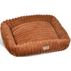 Glee Κρεβάτι Σκύλου και Γάτας Smooth Καφέ Small 58x49x14cm