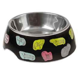 Glee Μπολ Μελαμίνης Σκύλου & Γάτας Μαύρο Iluvdogs L 700ml Glee Μπολ Μελαμίνης Σκύλου & Γάτας Μαύρο Iluvdogs L 700ml