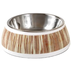 Glee Μπολ Μελαμίνης Σκύλου & Γάτας Μπεζ Natural M 440ml