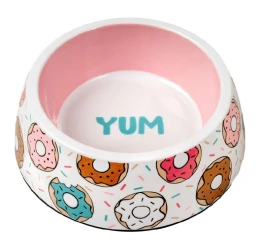 Glee Μπολ Μελαμίνης Σκύλου & Γάτας Ροζ Donuts M 500ml Glee Μπολ Μελαμίνης Σκύλου & Γάτας Ροζ Donuts M 500ml