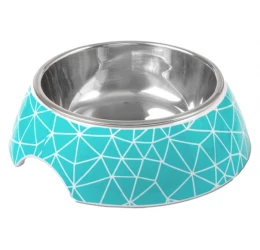 Glee Μπολ Μελαμίνης Σκύλου & Γάτας Τιρκουάζ Rhombus M 440ml Glee Μπολ Μελαμίνης Σκύλου & Γάτας Τιρκουάζ Rhombus M 440ml