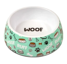 Glee Μπολ Μελαμίνης Σκύλου & Γάτας Τιρκουάζ Woof Ruff L 900ml Glee Μπολ Μελαμίνης Σκύλου & Γάτας Τιρκουάζ Woof Ruff L 900ml