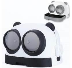 Κλειστή Λεκάνη, Τουαλέτα Γάτας Glee Chloe Black & White 54,1x43,7x38,9