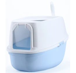 Κλειστή Λεκάνη, Τουαλέτα Γάτας Glee Chloe Blue & White 61x42x41cm