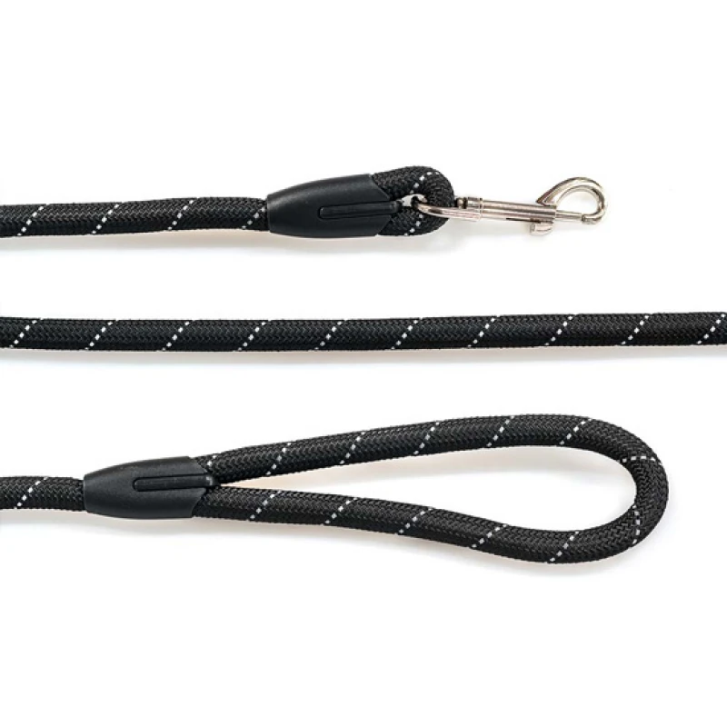 Λουρί, Οδηγός Σκύλου Glee Round Black XL 15mmx122cm Σκύλοι Λουρί, Οδηγός Σκύλου Glee Round Black XL 15mmx122cm Σκύλοι