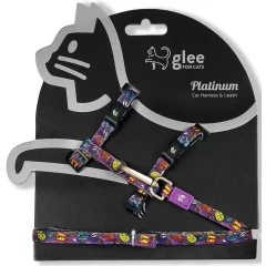 Οδηγός & Σαμαράκι Γάτας Glee Purple Boom 1x27-44cm